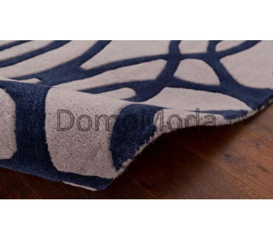 Шерстяний килим Matrix MAX 36 Wire Blue Купити в інтернет магазині ДомоМода фото 2 Шерстяний килим Matrix MAX 36 Wire Blue - Висока якість за найкращою ціною в Україні зображення 2.